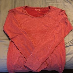 Zyia Active Wear Heather red top